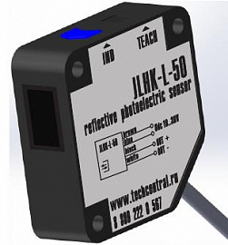 Оптический датчик самообучающийся рефлекторного типа JLHK-L-50 от Techcentral